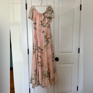 Rachel Parcell off the shoulder maxi dress